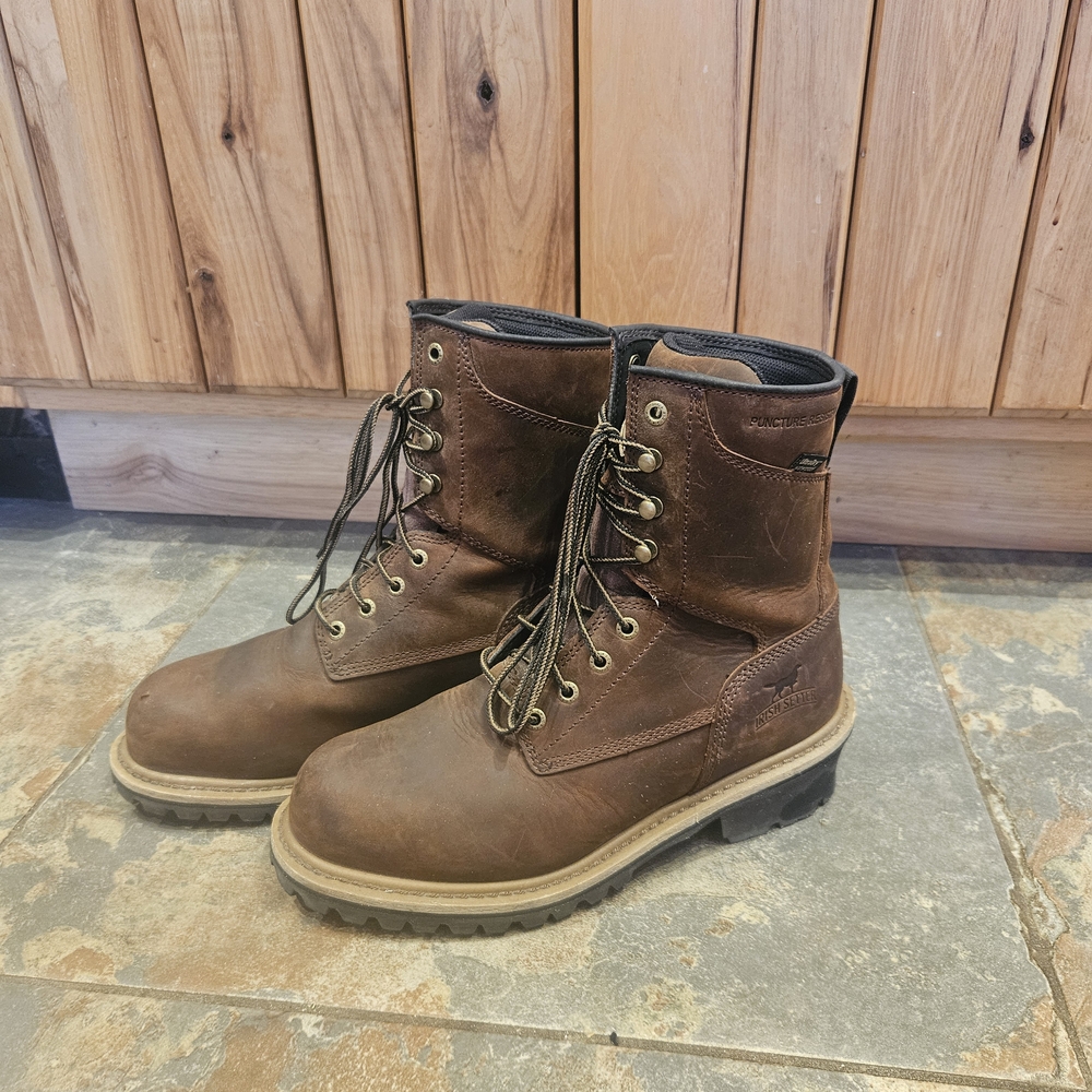 Red Wing Shoes Brown Lace Up Boots